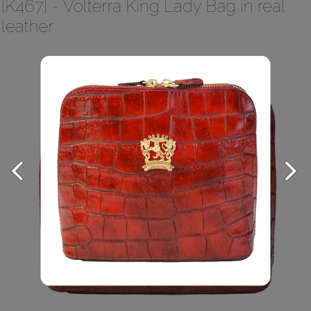 Red Leather Designer Crossbody Bag